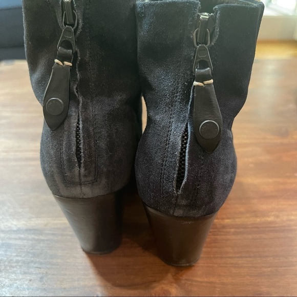 Rag & Bone Blue Suede Bootie 38.5 / 8.5 US - Picture 10 of 13